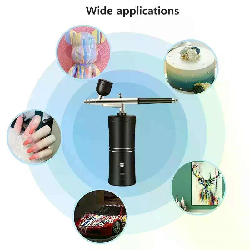 Portable Single Action Airbrush 0.3mm Nozzles Spray Pen For Model Cake Nail Car Painting Beauty Inkjet Fine