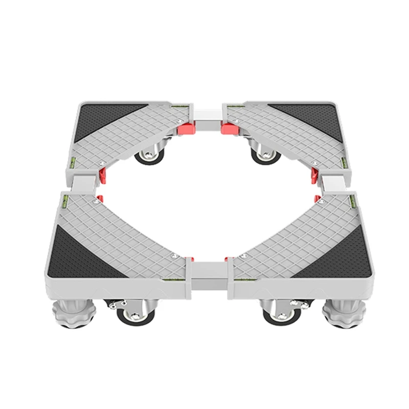 1ชิ้นขาตั้งเครื่องซักผ้าปรับได้, ฐานวางเครื่องซักผ้า4ล้อพร้อมที่วางเบรคสำหรับเครื่องเป่าและตู้เย็น