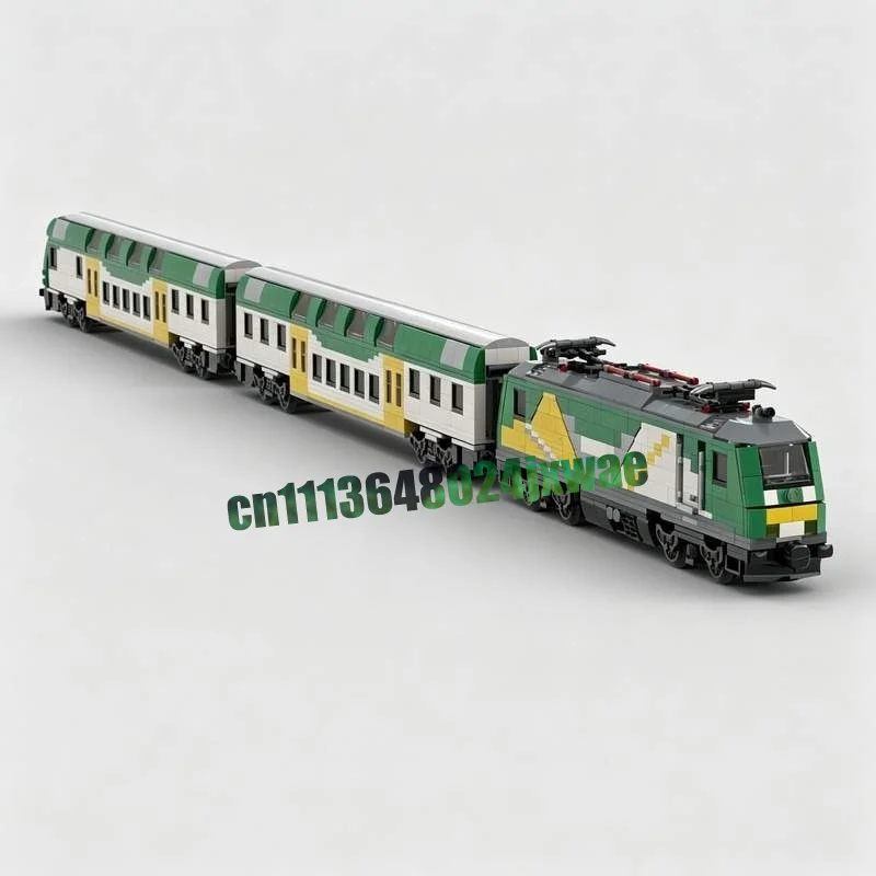 NEW 1786 PCS Colorful Regional Train Model MOC Custom Puzzle Building Blocks DIY Assembly Educational Toy Creative Gift Display