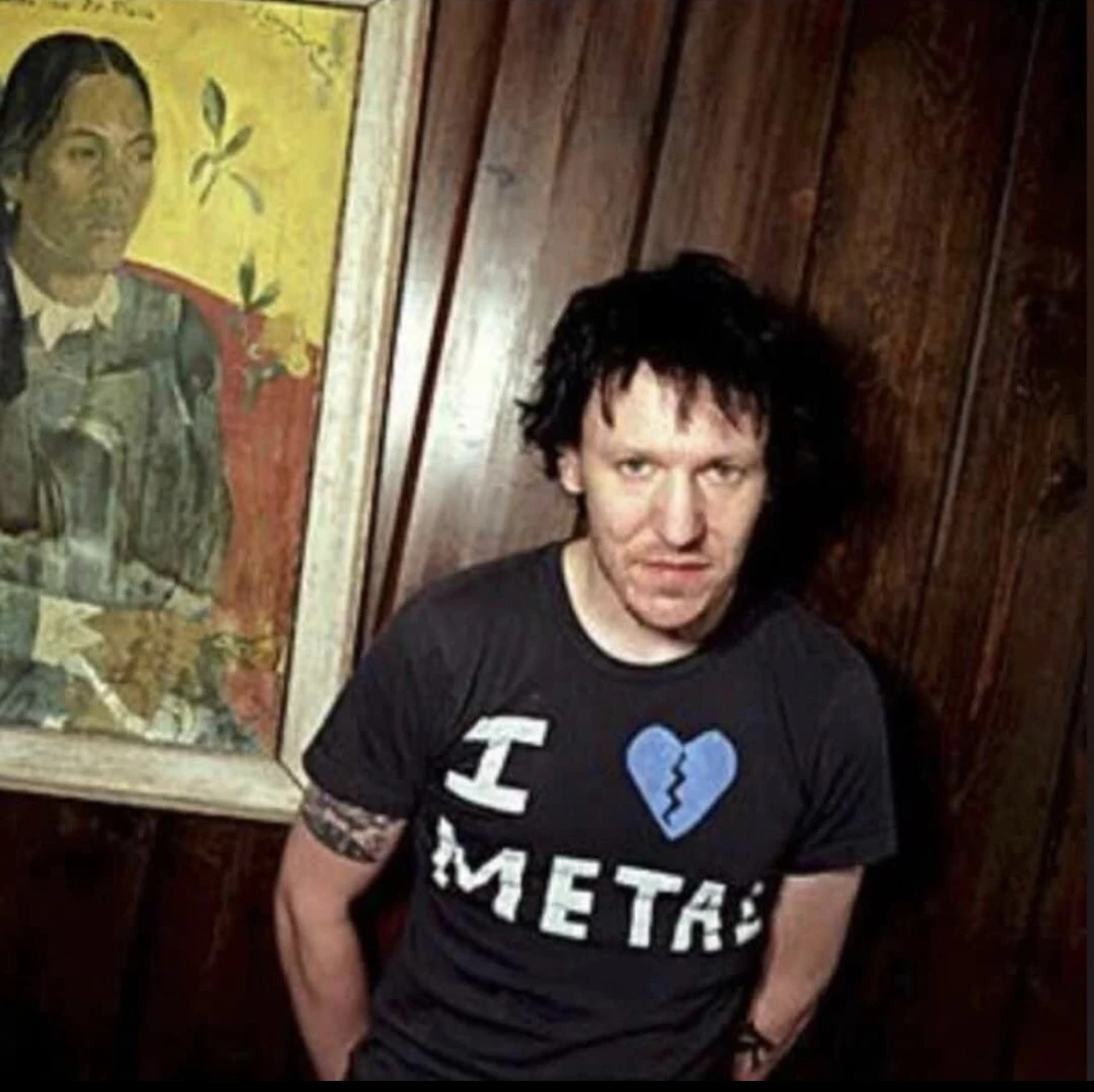 

Best Famous Elliott Smith I Love Metal Same Style Graphic Print T-shirts Men Women Vintage Oversized Tshirt Men's Cotton T-Shirt