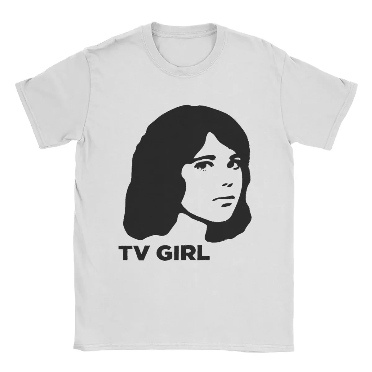 Men's T-Shirt Tv Girl Band Creative 100% Cotton Tees Short Sleeve T Shirts O Neck Clothes Plus Size