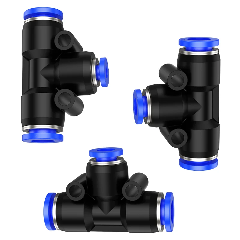10Pcs4mm 6mm 8mm 10mm 12mm 14mm 16mm  PE PEG Pneumatic Fitting Pipe Connector Tube Air Quick Fittings Water Push In Hose Couping