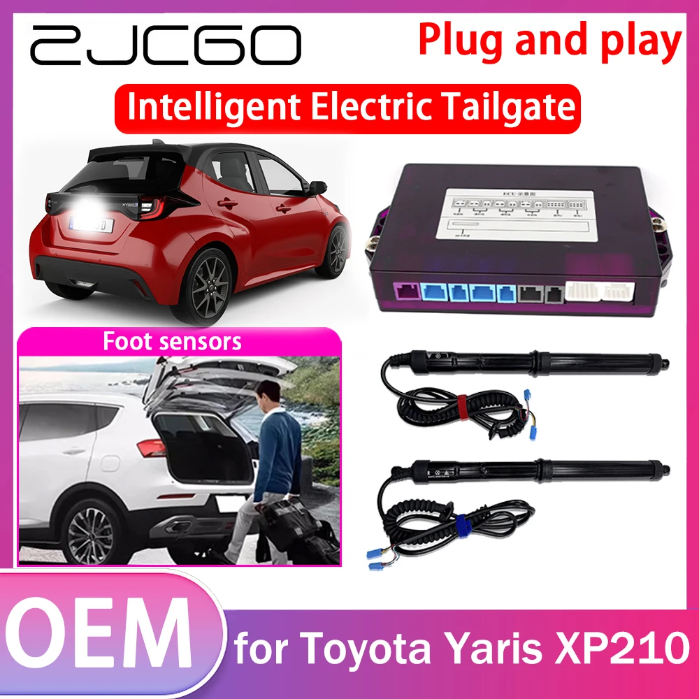 

ZJCGO Electric Tailgate Lift Drive Trunk Opening Tail Gate Lift Soft Close Car Door for Toyota Yaris XP210 2021 2022 2023 2024