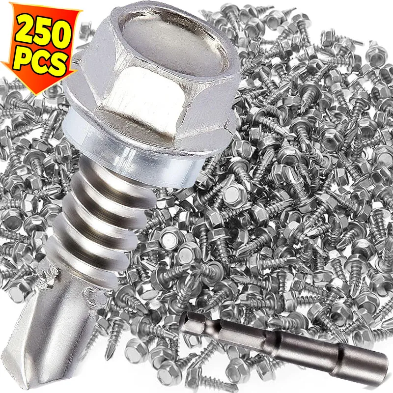 

Саморезы из нержавеющей стали, саморезы с круглой головкой, самосверлящие винты, крепежные детали, наборы крепежных элементов для деревянного листа «сделай сам»