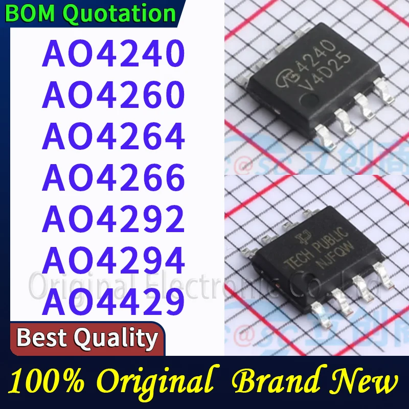 

5pcs/lot AO4240 AO4260 AO4264 AO4266 AO4292 AO4294 AO4429 In stock Original High quality