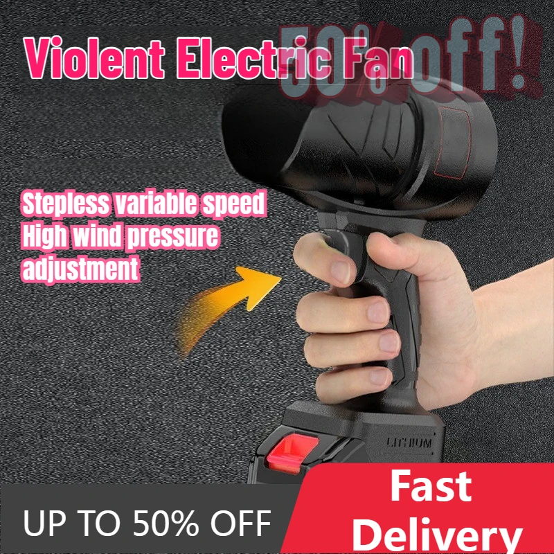 【Fast Delivery】Electric Air Blower 650g Thrust Cordless Handheld Jet Fan Snow Leaf Dust Blowing Tool Turbo Fan Blowers For Makit