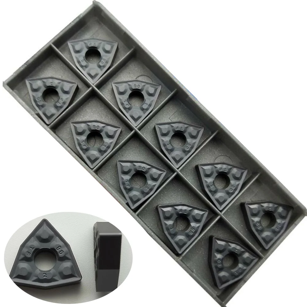 WNMG080408-TF Insert 10 Pcs Alloy Carbide Cast Iron Finishing IC907 Insert Inserts for lathe Semi-finishing WNMG080408-TF