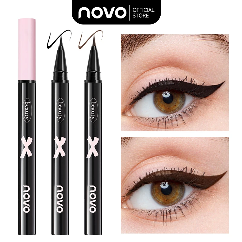 超スリムで正確なリキッドアイライナーペン - 防水、汗に強く、長持ち、速乾性、高発色、メイクアップの必需品