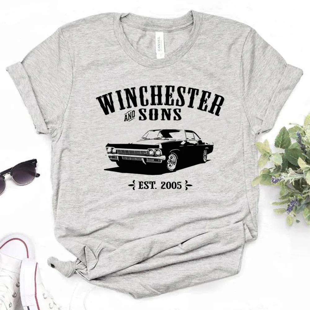 Supernatural t-shirts women manga t shirt female manga funny clothing