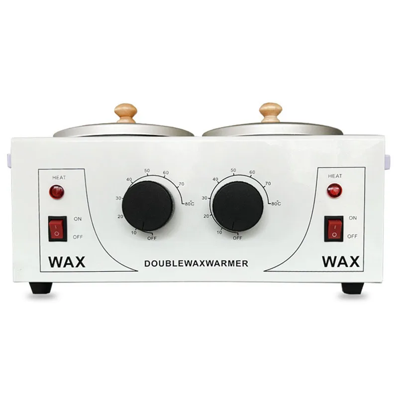 Adjustable Temperature Control Dual Furnace Wax Melting Machine Beauty Beeswax Hot Wax Machine Hair Removal Wax Machine