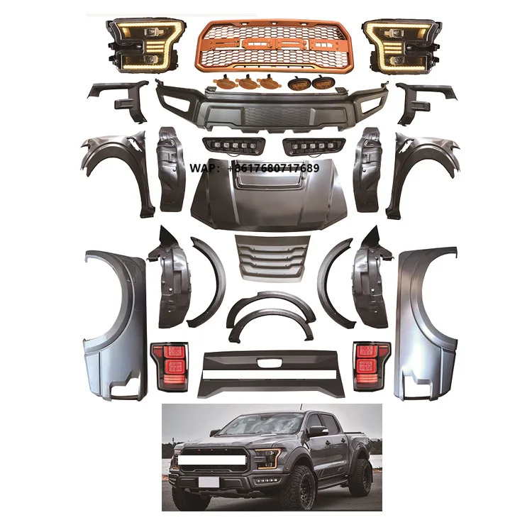 2020 F150 Upgrade Style ABS Body Kits for Ranger T6 T7 T8 2012 2013 2014 2015 2016 2017 2018 2019 2020