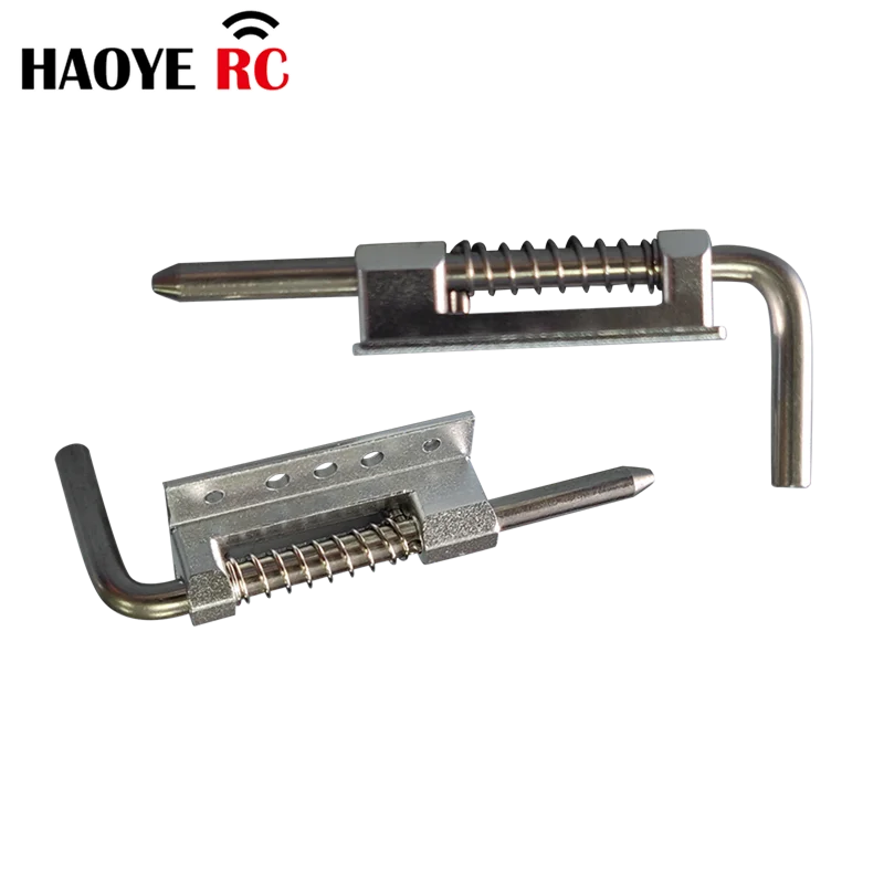 Haoye 1 PC Right Angle Aluminum Canopy Locks For RC Airplanes Parts Electric Planes Foam Model Accessories Color Silver