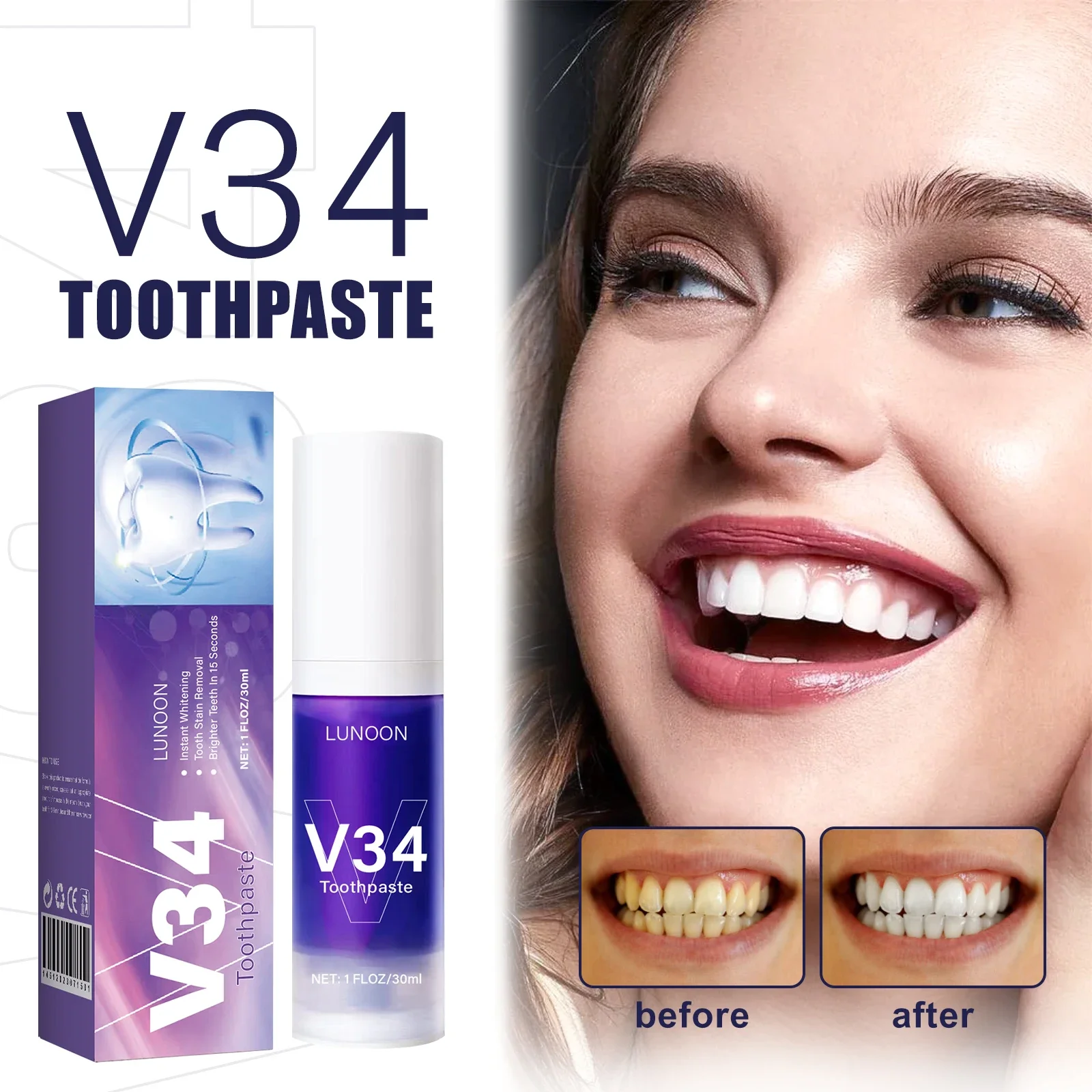 50 مللي معجون أسنان موس تنظيف الأسنان وصمة عار الفم الطازجة منتج العناية بالأسنان تبييض إزالة الأسنان الصفراء #1