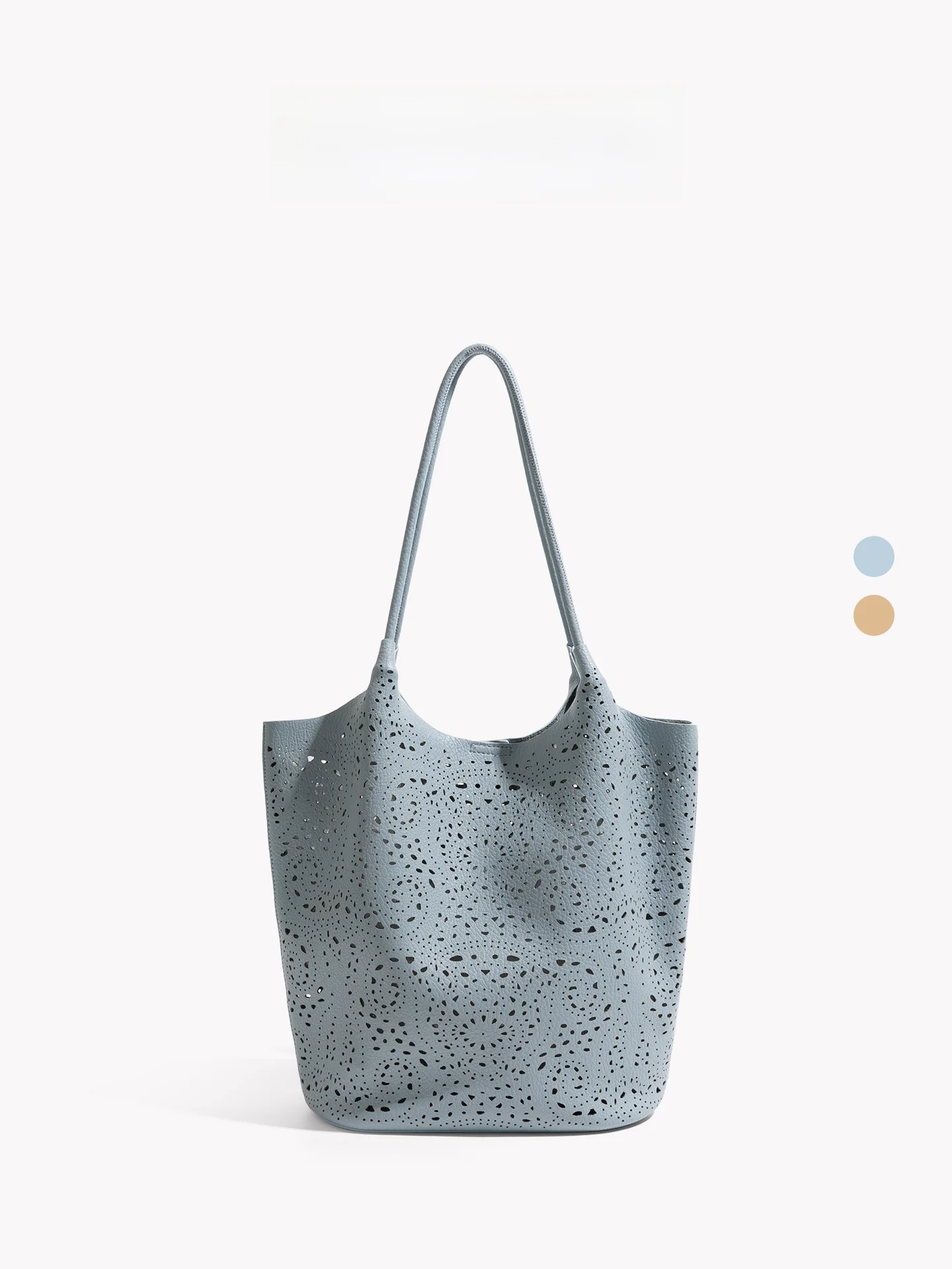 

Orange Girl High-End Hollow Carving Bucket Bag Women's New Small Fragrance Style Single Shoulder Bag Large Capacity Mother-Ch...