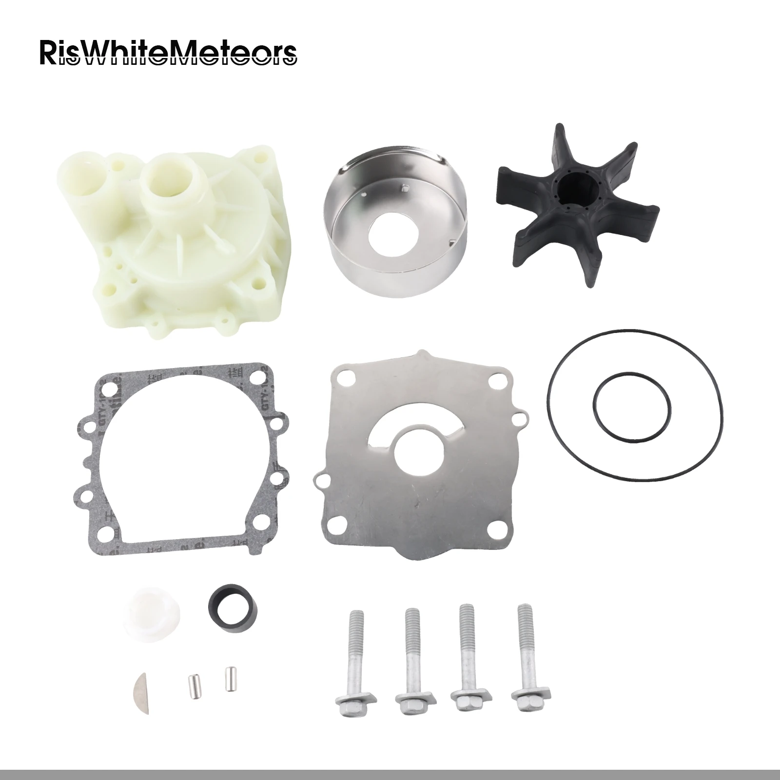 RisWhiteMeteors 68V-W0078-00 Water Pump Repair Kit Replacement for Yamaha Outboard 75HP 90HP 115HP image 2