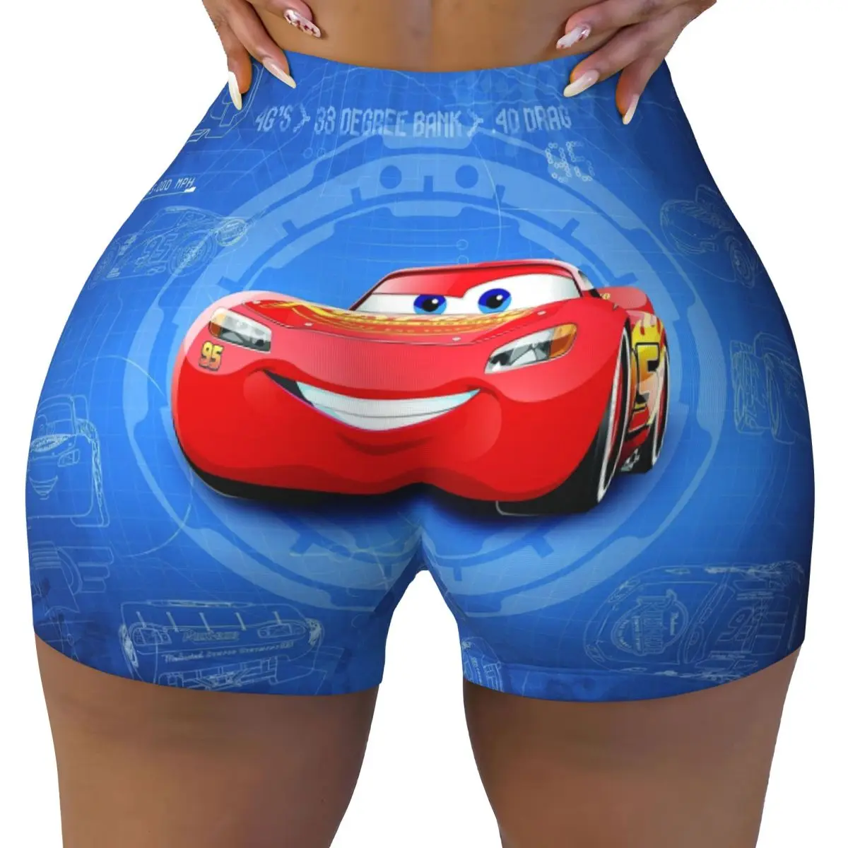 

Пользовательские женские автомобили гонки друзья тренировки шорты для йоги тренажерный зал спортивные волейбольные байкерские шорты