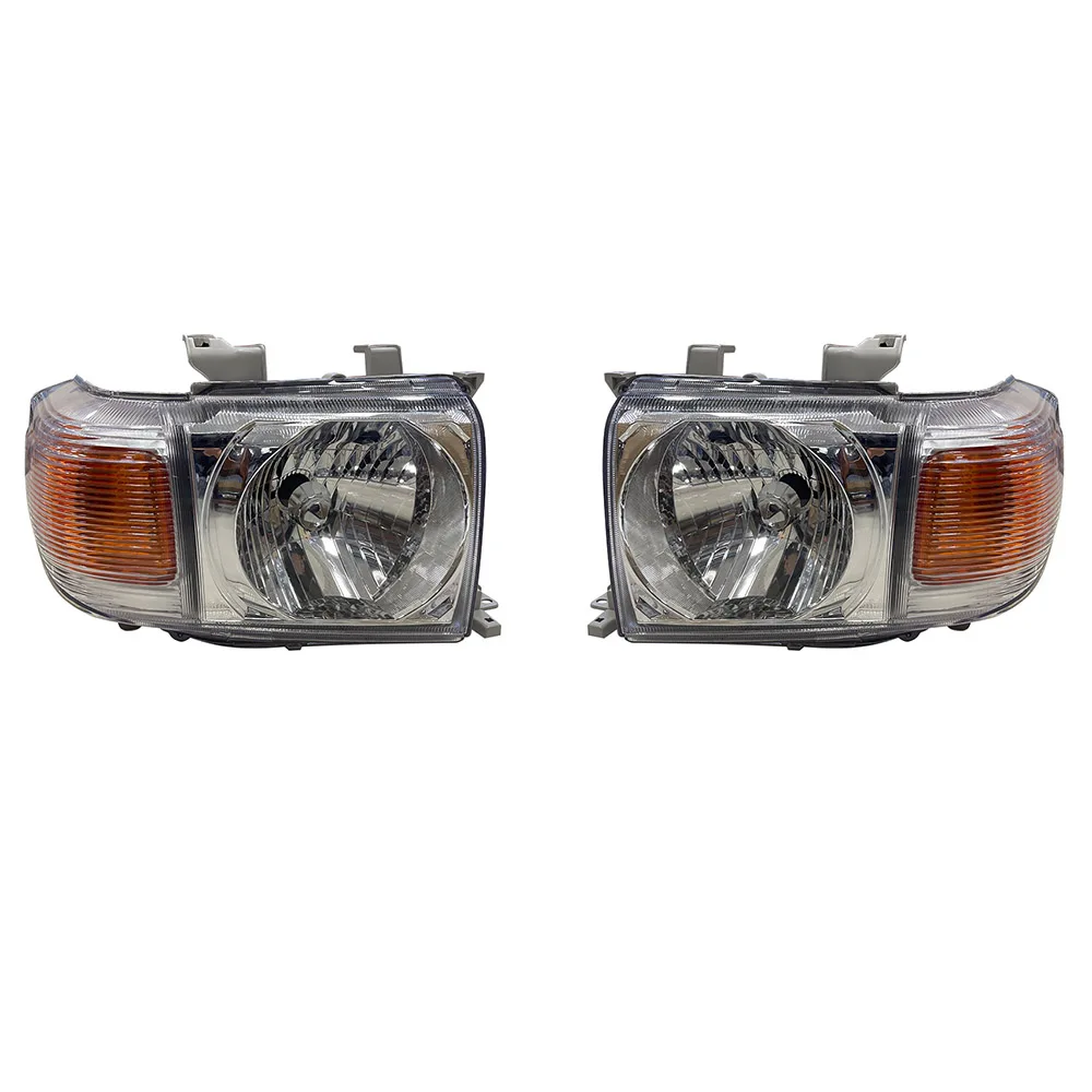 For Toyota Land Cruiser LC70 LC71 LC76 LC79 2007 To 2020Car Crystal Headlights Turn Signal  A Pair of Headlamp