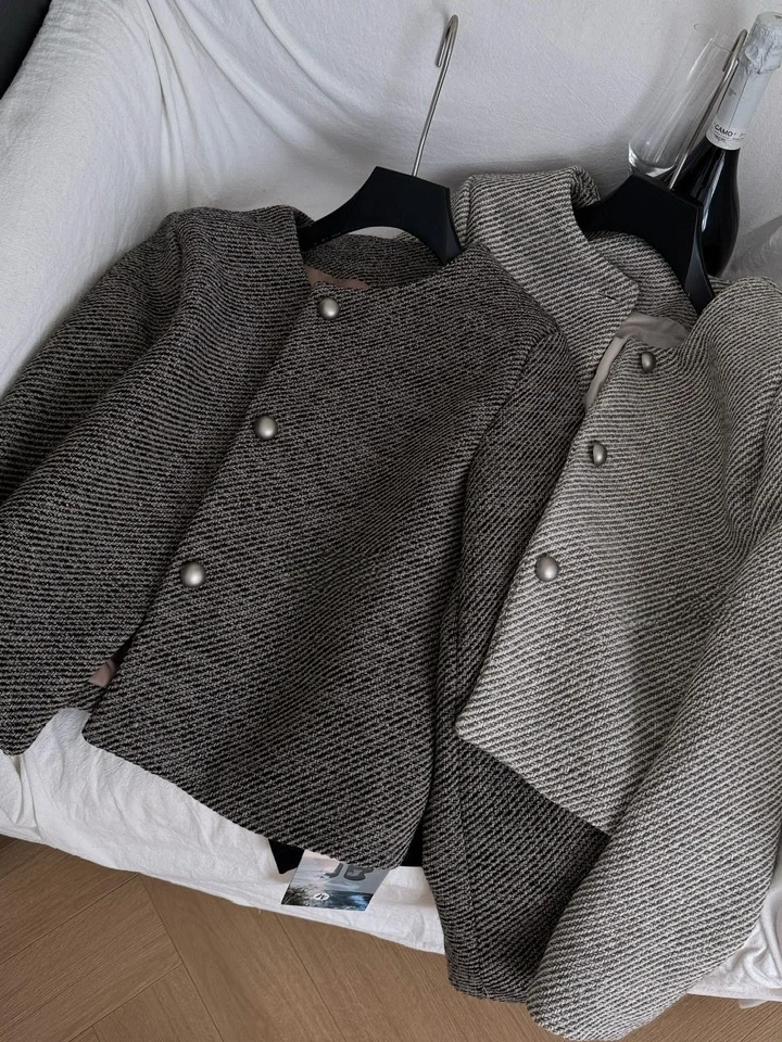 

Женское пальто Faion Metal Bule Top, корейский Sle, ранняя осень, качество премиум-класса, свободный крой, длинный све