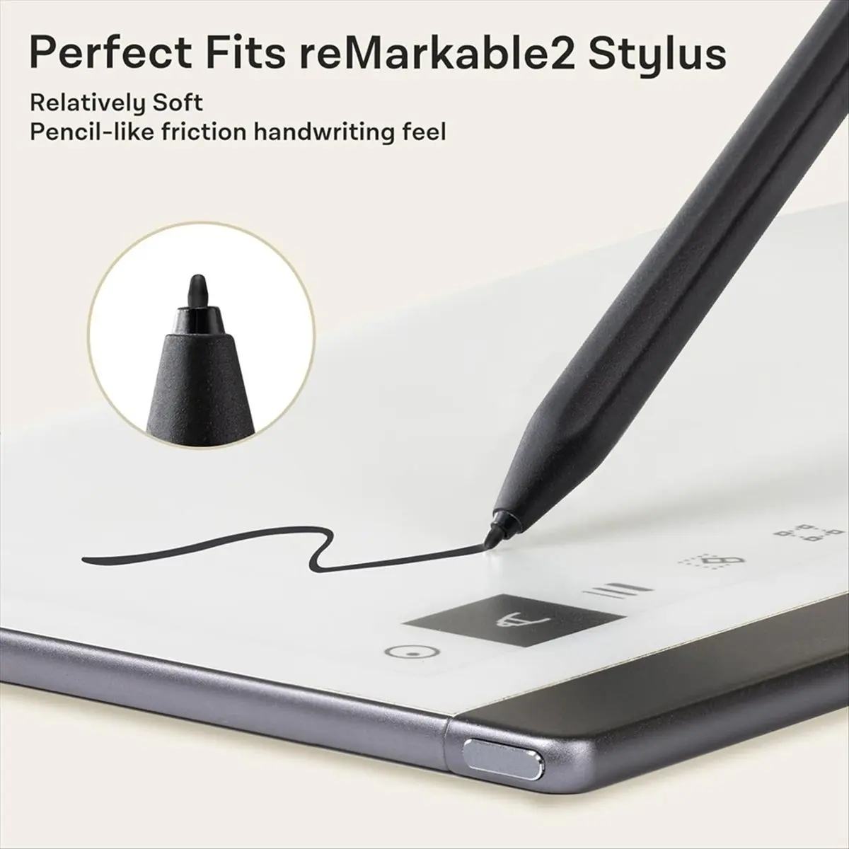ABNH Replacement Pen Tips for 2 Pen- 4096 Pressure Sensitivity and Tilt Writing Support, with Nibs Removal Tool,A