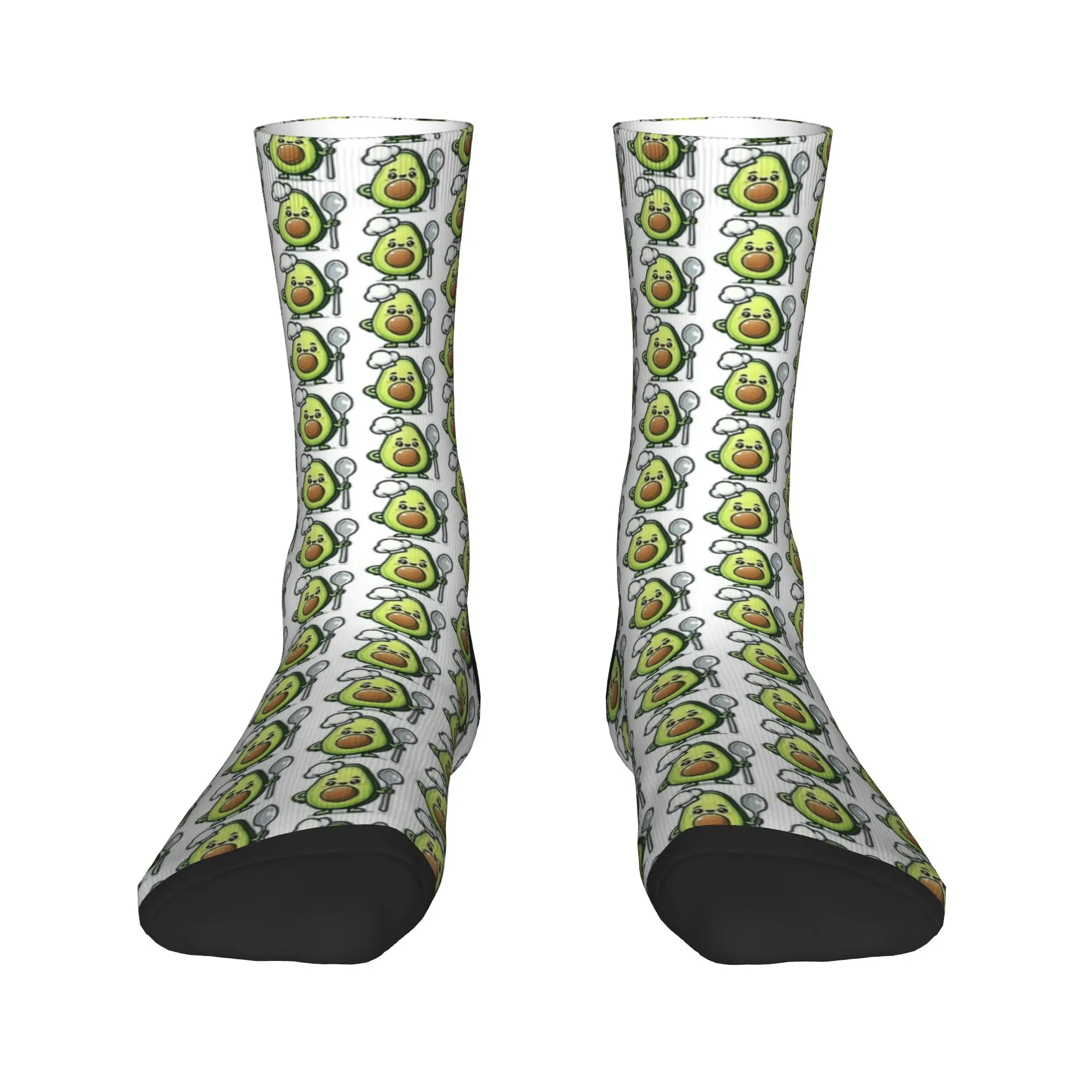 Chef Avocado con cucchiaioCalze culinari carine e divertenti Calzini eleganti Calzini morbidi caldi da uomo Calzini antiscivolo per esterni invernali Regalo