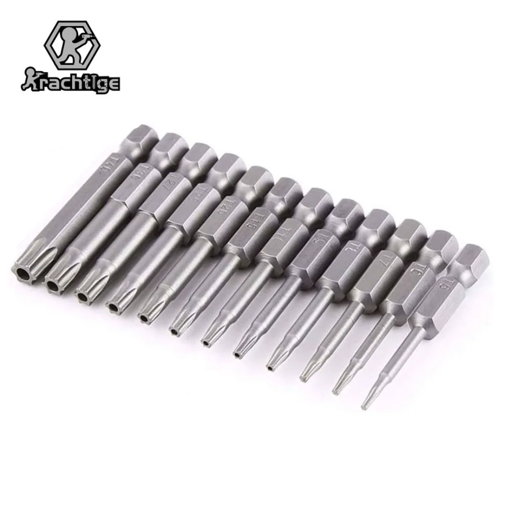 Drill Bit Screw Driver Bits Hex Torx Flat Head 50/75/100/150mm Security Tamper Proof Magnetic Screwdriver Set