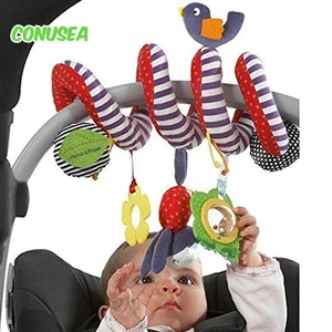 Hanges gefülltes Spielzeug für Babywagen, bewegliche Farbglocke, Rasseln, Cartoons, Hängeetikett für das Bett für Neugeborene 6 Hauptverkaufsgeschenk Neugeborene - №3