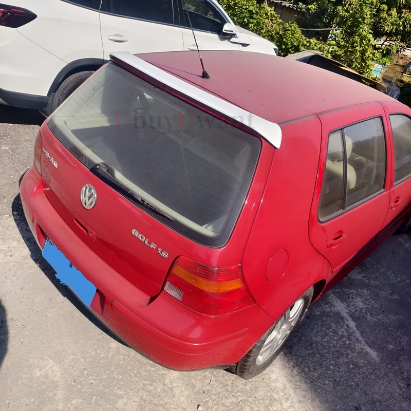 For Volkswagen VW Golf 4 MK4 Standard 1998-2004 Car Parts PU Gray Rear Roof Spoiler Rear Roof Wing Spoiler Car R32 Styling