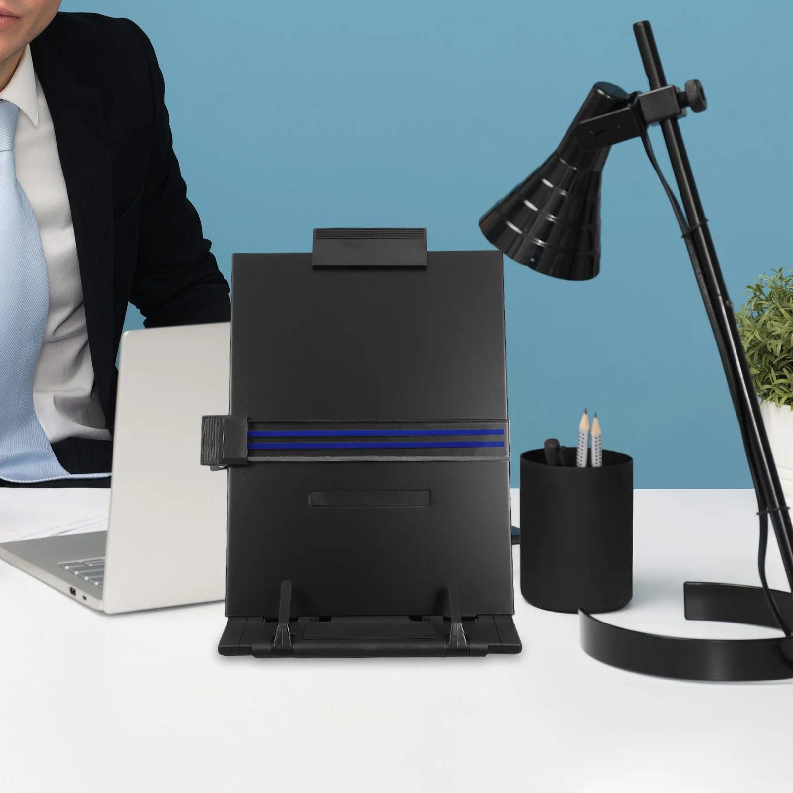 

Настольный регулируемый держатель для документов, железная пластиковая стойка для бумаги для чтения книг, журналов, держатель для книг с рецептами, офисный кабинет