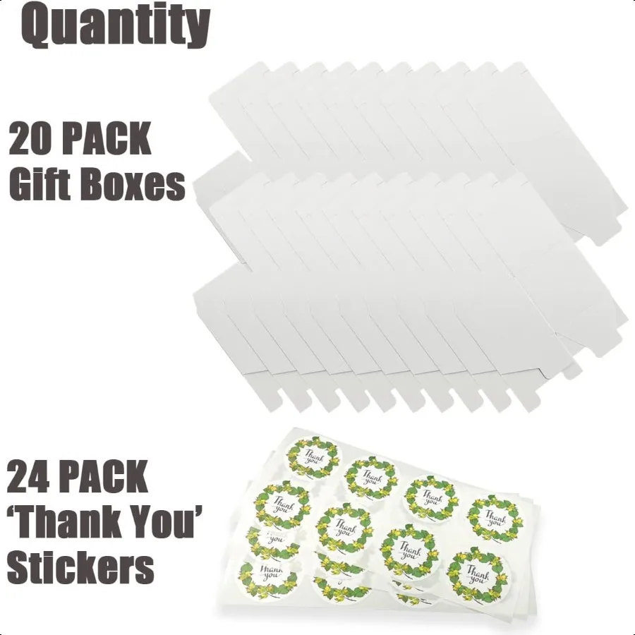 White Gift Boxes 20 Pack 5x5x5 inch Small Gift Boxes with Lids for Party Gift Boxes Ornament Boxes Christmas Gift Boxes Wedding