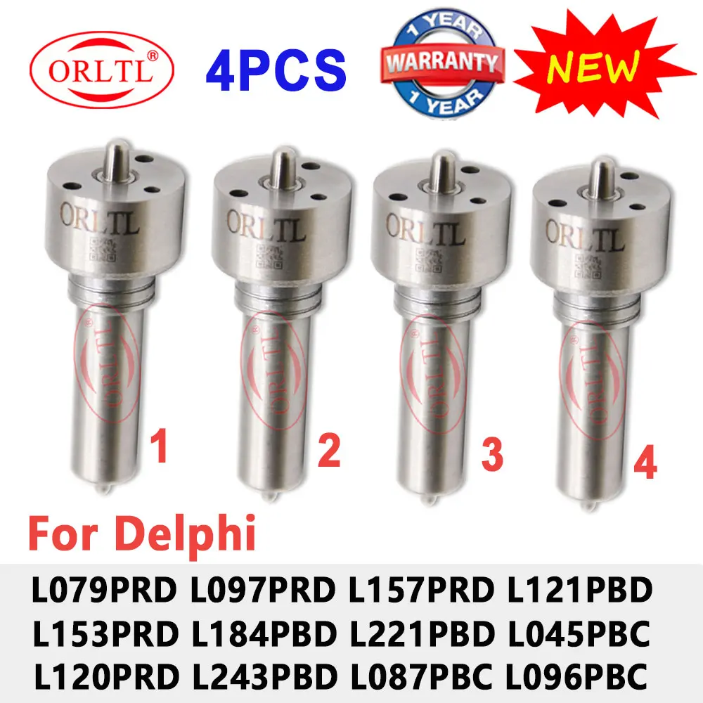 4PCS L079PRD L097PRD L157PRD L121PBD Injector L153PRD L184PBD L221PBD L045PBC for Delphi Nozzle L120PRD L243PBD L087PBC L096PBC