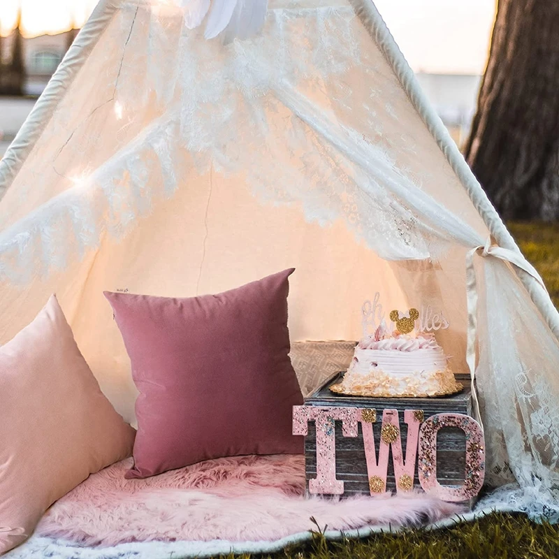 2pcs Gift Lilac Velvet Throw Pillow Covers Decorative Square Solid Thick Super Soft Cushion Cases Home Decor for Living Room