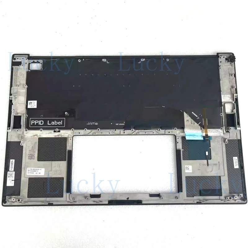 f  DKFWH New Palmrest Upper Case US Intl Backlit Keyboard For Dell XPS 15 9500 9510