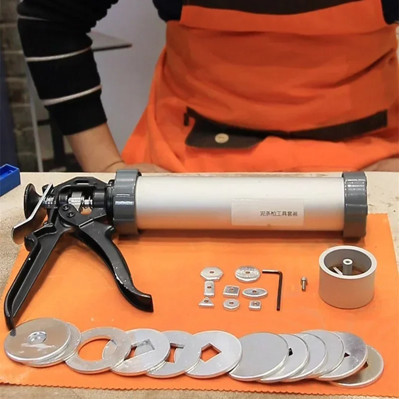 Zestaw wytłaczarek do pustych błota DIY12 rodzajów miękkich pustych błota Ręczny pistolet do wyciskania błota Narzędzie do modelowania gliny