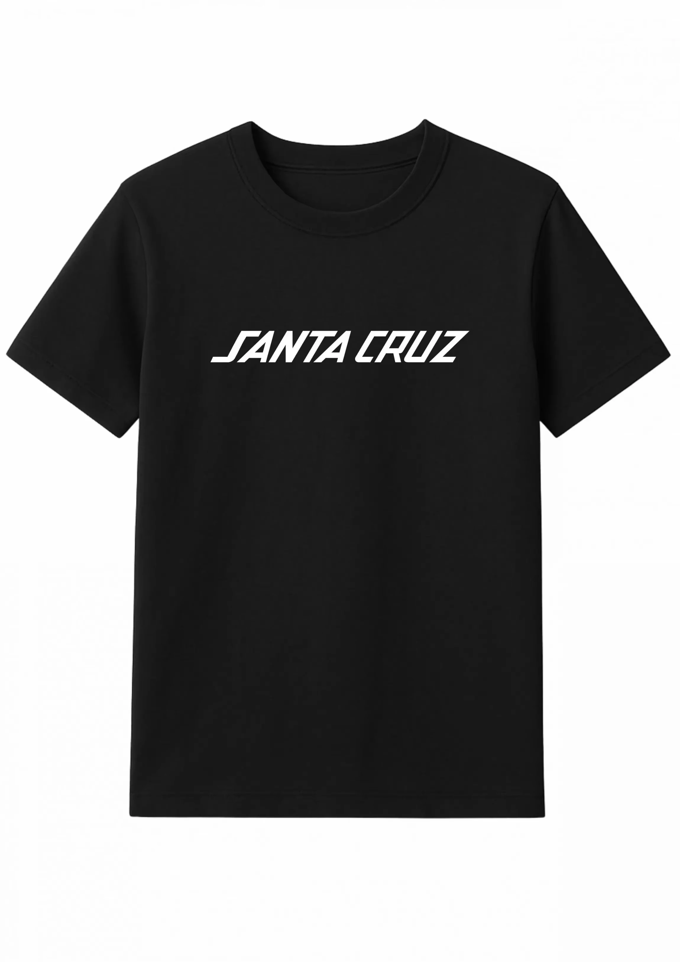 Camiseta de algodón con gráfico de Santa Cruz, camiseta Unisex de manga corta de verano para hombres y mujeres, camisetas Retro Vintage informales de lujo