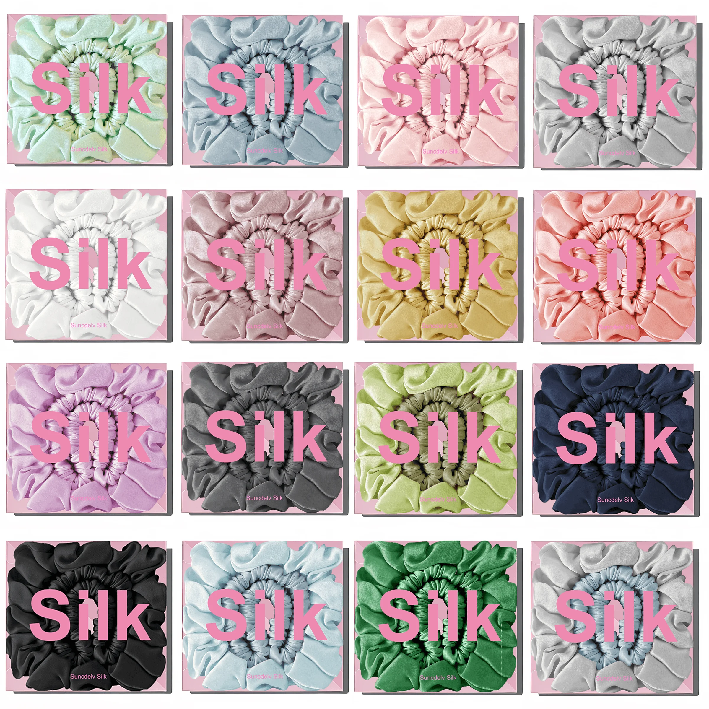 

2PCS/Boxed 100% Pure Mulberry Silk Hair Scrunchies. High Quality,Thoughtfully Packaged Perfect For Gifting (Width: 1cm/2cm).