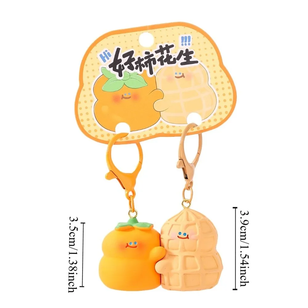 الإبداعية المغناطيسي القط تمثال المفاتيح الفول السوداني كابيبارا الكرتون الحيوان حلقة رئيسية الموز لطيف زوجين المعلقات الأولاد