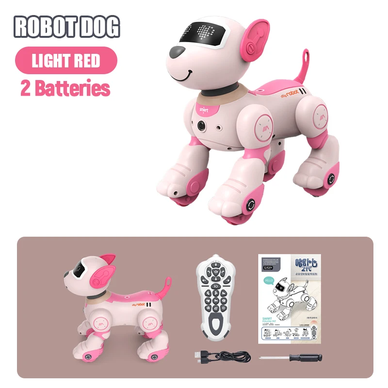 Rc Robot Smart Dog Intelligent Programming Touch Sensing Music Dance Singing Follow Walking Electric Pet Animals for Girl