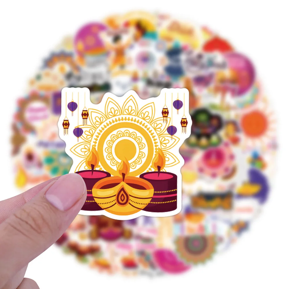 55/110PCS 디왈리 만화 스티커 재미 있은 낙서 스티커 DIY 스크랩북 수하물 노트북 기타 자동차 자전거 스케이트 보드 데칼 장난감 선물