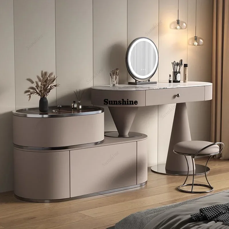 

Accessories Cabinet Dressing Table White Shelf Coffee Study Service Vanity Table Comfortable Beauty Vestidores HomeXX