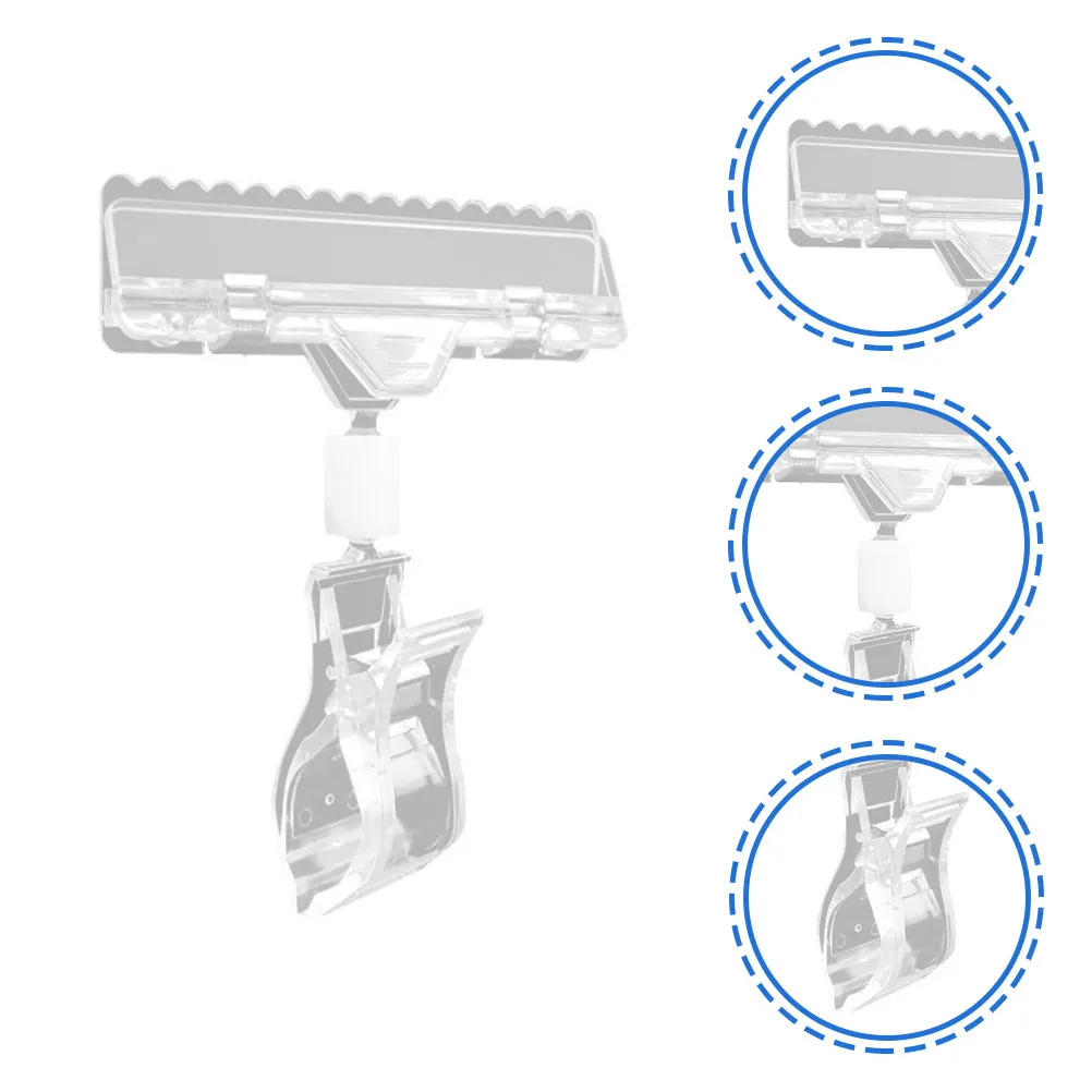 

12 шт. пластиковых держателей для ценников, вращающиеся зажимы для этикеток, меню, фотографий, рекламных стендов