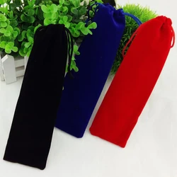 5/100Pcs Slender drawstring velvet bag Comb gift packaging bag  Storage Bag Drinking Container Drawstring Pouch Organizer Bag