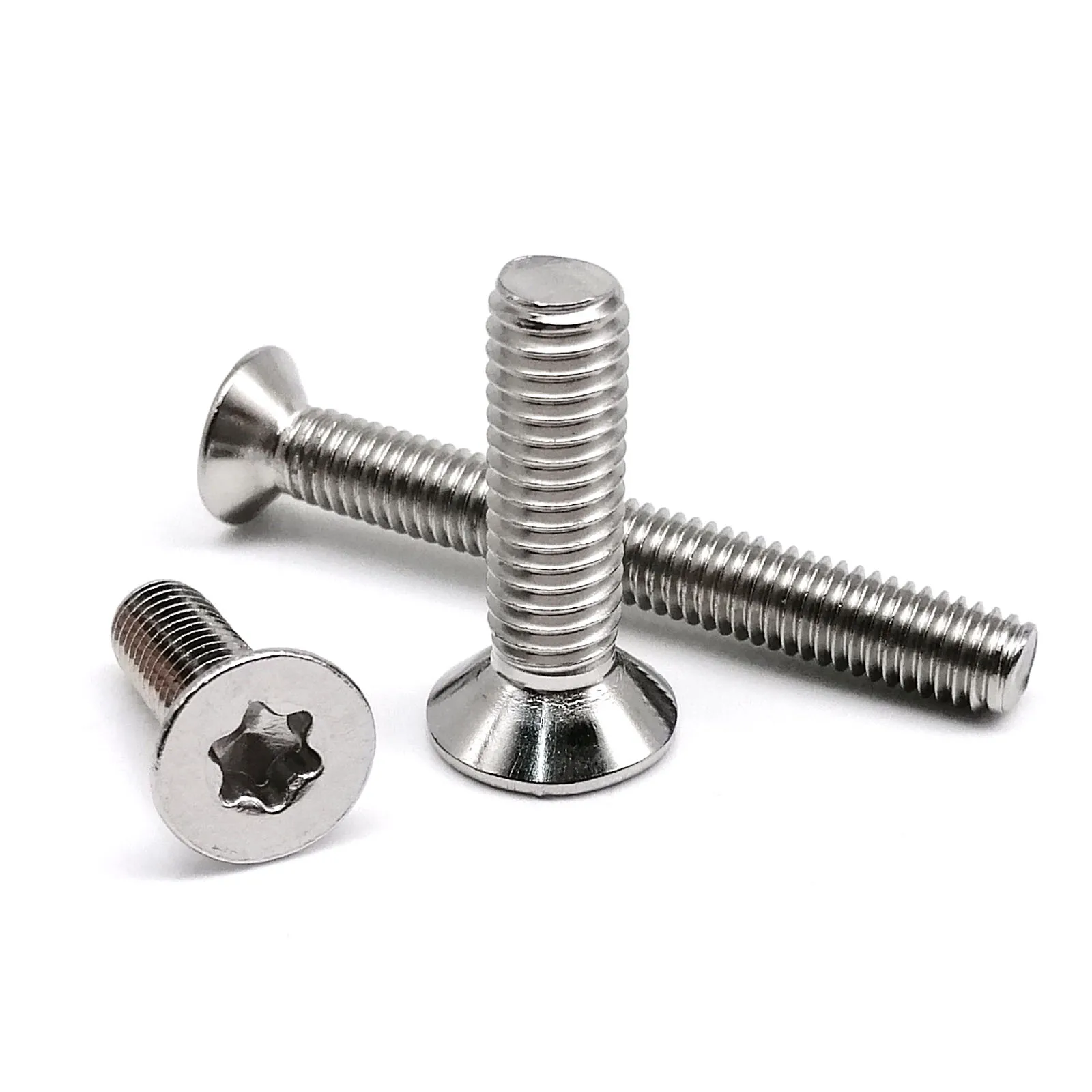 HZYUEGOU M1.4 M1.6 M2 M2.5 M3 M4 M5 M6 M8 GB2673 Sechsrund-Torx-Senkkopfschraube 304 A2 Edelstahl L=3-100mm – Detail 6