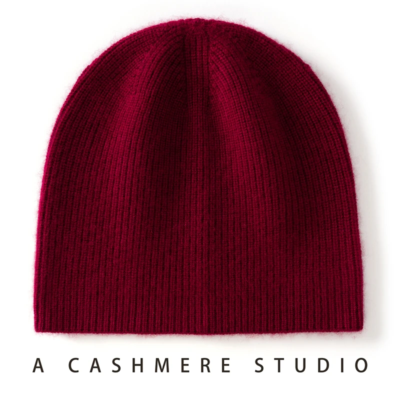 Winter Hats for Women New Beanies 100% Cashmere Knitted Outdoor Soft Warm Cap Autumn Female and Men Beanie Caps Warmer Bonnet