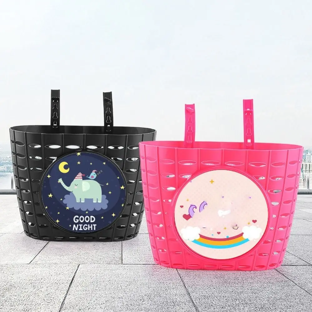 Toys Front Basket Sticker Bowknot Bag Bike Front Carrier Children Bicycle Storage Scooter Front Basket Scooter Handlebar Basket