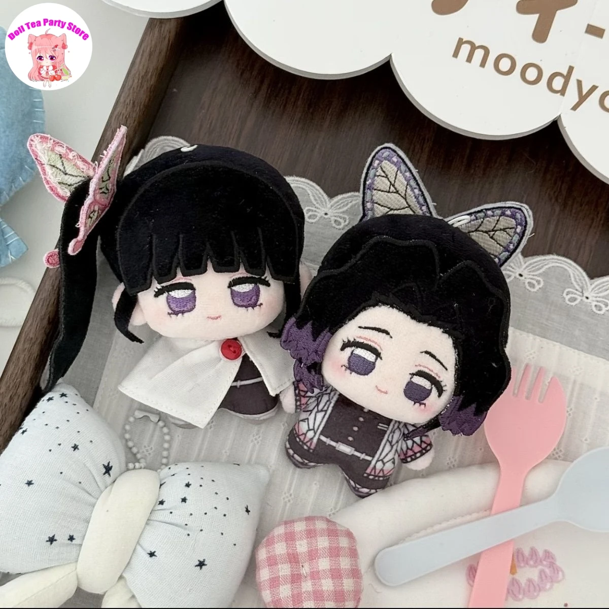 

Kochou Shinobu Tsuyuri Kanawo Cute Plush Starfish Body Printed Cotton Doll Pendant Toys 10cm Anime Ornament Gift
