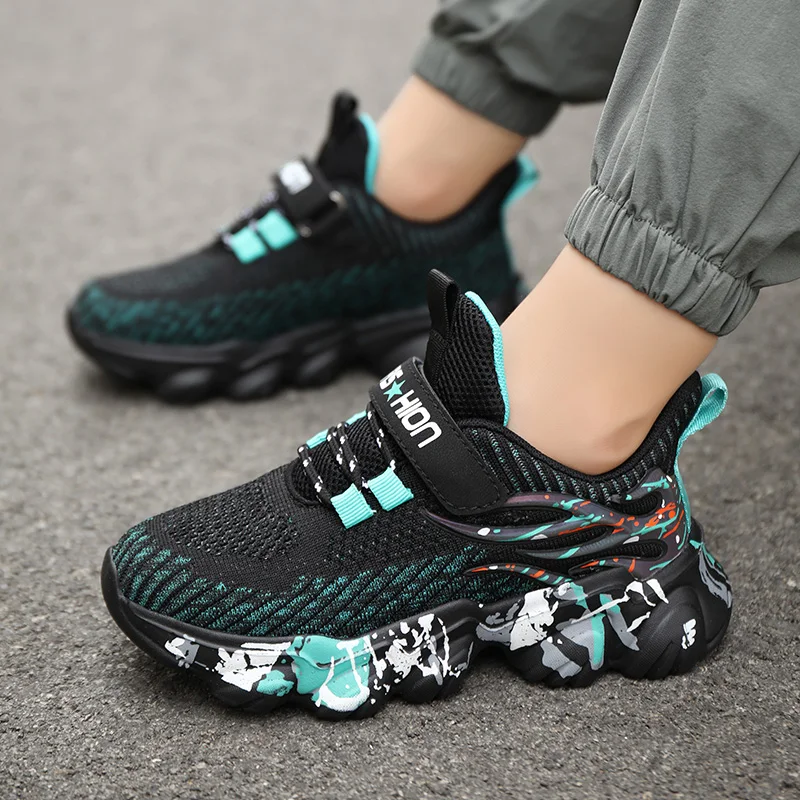 Children Fashion Sports Shoes High Quality Sneakers Boys Girls PU Leisure Trainers Shoes Kids Casual Sneaker Outdoor