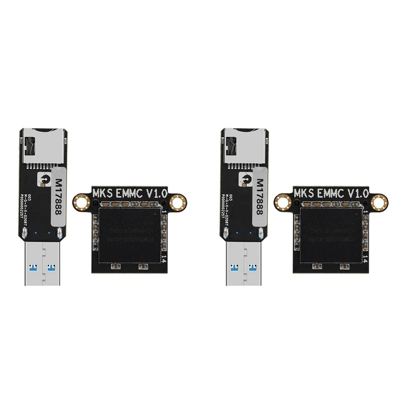 

AP-2X аксессуары для 3D-принтеров, машина для быстрой печати, карта расширения памяти MKS EMMC 32G MKS EMMC-ADAPTER V2, устройство для чтения карт