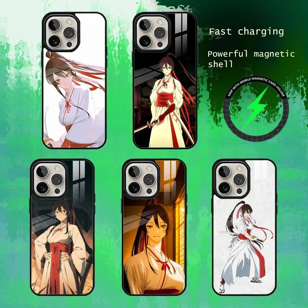 

Yamada Asaemon Sagiri Phone Case For iPhone17,16,15,14,13 Plus,Pro Max Magnetic For Magsafe Wireless Charging