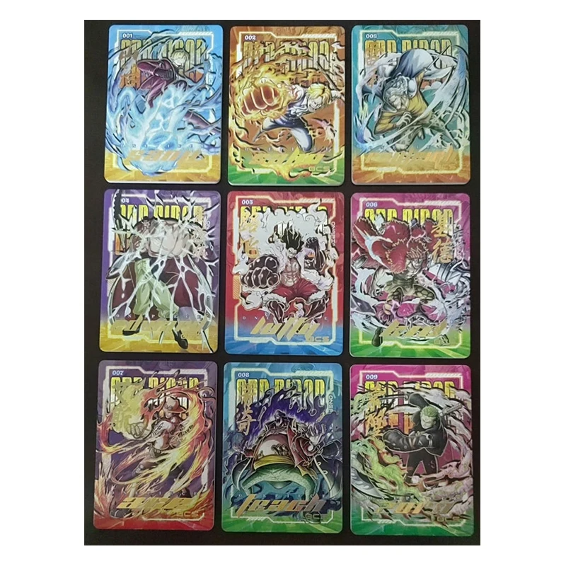 Cartas de Anime One Piece SSR UR DP SHR, Conjunto de Cartas de Coleção Zoro Luffy Nami Robin, Presentes de Natal e Aniversário, Brinquedos Infantis