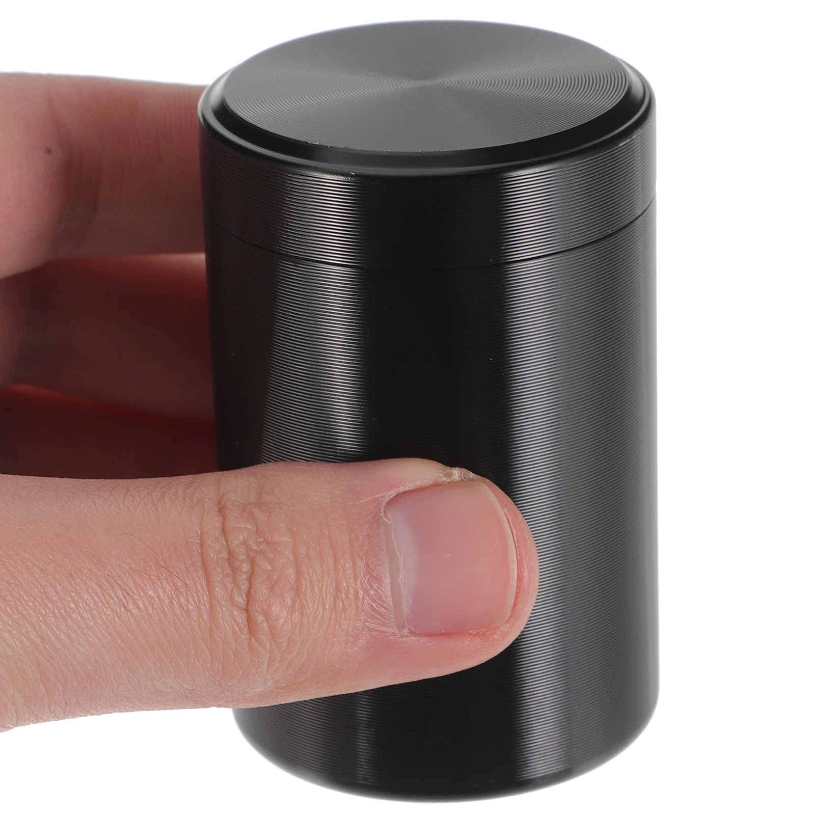 

2pcs Tea Canister Mini Storage Jars Metal Airtight Sealed Titanium Alloy Travel Loose Tea Container UV Protection Portable Home